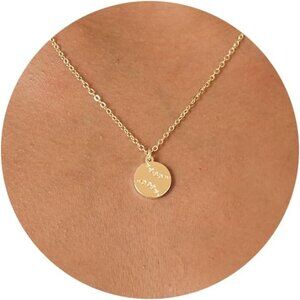 ⚡14k Gold Plated Necklace for Women Boots Bow Sun Moon Horse Evil Eye Conch